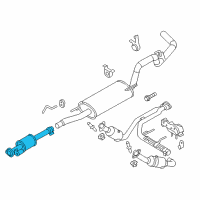 OEM 2014 Ford F-150 Front Pipe Diagram - BL3Z-5A212-T