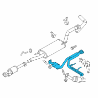 OEM 2014 Ford F-150 Catalytic Converter Diagram - BL3Z-5E212-C
