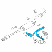 OEM 2013 Ford F-150 Catalytic Converter Diagram - BL3Z-5E212-C