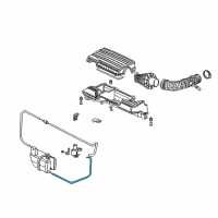 OEM 2000 Honda S2000 Tube A, Second Air Control Solenoid Diagram - 36353-PCX-000