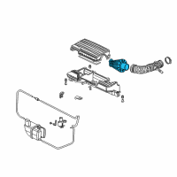 OEM 2002 Honda S2000 Element, Air Cleaner Diagram - 17220-PCX-003