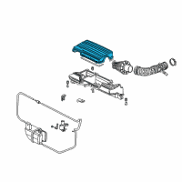 OEM 2002 Honda S2000 Cover, Air Cleaner Diagram - 17210-PCX-000