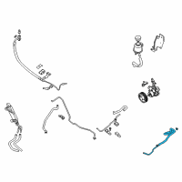 OEM Infiniti QX56 Power Steering Hose & Tube Assembly Diagram - 49721-7S000