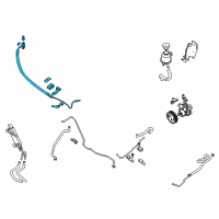 OEM Infiniti QX56 Power Steering Hose & Tube Assembly Diagram - 49720-7S000