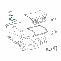 OEM 1998 Toyota Camry Hinge Diagram - 64503-33030