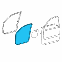 OEM 2008 Toyota 4Runner Surround Weatherstrip Diagram - 62312-35020-B0