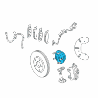 OEM 2013 Chrysler 200 Wheel Hub And Bearing Diagram - 5154211AA