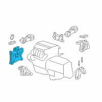OEM 2007 Honda CR-V Rubber Assy., Engine Side Mounting Diagram - 50820-SXS-A01