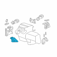 OEM 2008 Honda CR-V Bracket, Engine Side Mounting Diagram - 11910-RZA-000