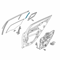 OEM 2021 Kia Stinger Channel Assembly-Rear Door Diagram - 83510J5000