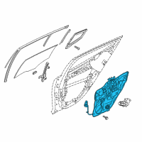 OEM 2021 Kia Stinger Panel Assembly-Rear Door Diagram - 83471J5000