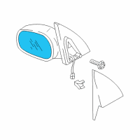 Genuine Cadillac Side View Mirrors diagram