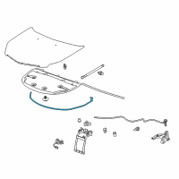 OEM 2014 Cadillac SRX Front Weatherstrip Diagram - 20889251