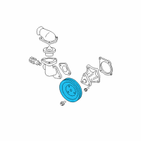 OEM 1996 Chevrolet S10 Pulley-Water Pump Diagram - 24576197