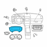 OEM 2018 Chrysler 300 Cluster-Instrument Panel Diagram - 5091702AD