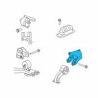 OEM Dodge Journey Bracket-Engine Mount Diagram - 5085074AE