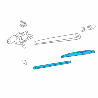 OEM 2009 Chevrolet Traverse Rear Blade Diagram - 20865139