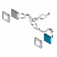 OEM 2020 BMW M760i xDrive Engine Oil Cooler Left Diagram - 17-21-8-676-411