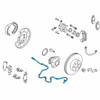 OEM 2020 Nissan Murano Sensor Assy-Antiskid, Rear Diagram - 47900-5AA0A