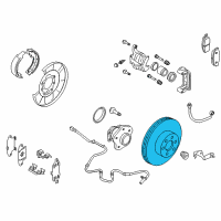 OEM 2015 Nissan Murano Rotor Brake Diagram - 43206-3JA0A