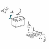 OEM 2018 Toyota Camry Positive Cable Diagram - 82122-33160