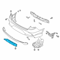 OEM Hyundai Sonata Cover-Rear Bumper Under Diagram - 86697-C2700