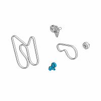 OEM GMC Yukon Serpentine Tensioner Diagram - 12580196