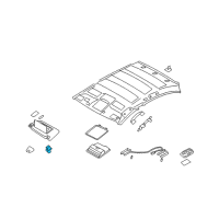 OEM Infiniti Q40 Holder-SUNVISOR Diagram - 96409-JK00A