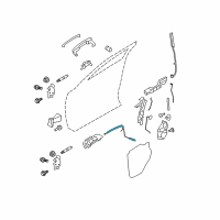 OEM 2014 Lincoln MKS Lock Cable Diagram - 8A5Z-54221A00-A