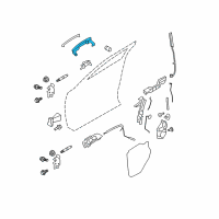 OEM Lincoln MKT Handle, Outside Diagram - 8A5Z-5422404-BAPTM