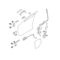 OEM 2010 Ford Edge Striker Plate Screw Diagram - -W710993-S901