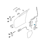 OEM 2011 Ford Edge Striker Plate Screw Diagram - -W710993-S901