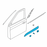 OEM Hyundai GARNISH Assembly-FRT Dr Side, LH Diagram - 87721-S2200