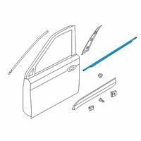 OEM Hyundai W/STRIP Assembly-FR Dr Belt O/S RH Diagram - 82220-S1000