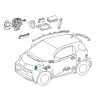 OEM 2013 Scion iQ Front Sensor Diagram - 89173-79055