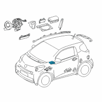 OEM 2013 Scion iQ Passenger Discriminating Sensor Diagram - 89952-74011