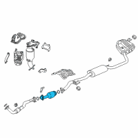 OEM Honda Converter Diagram - 18150-5PH-A50