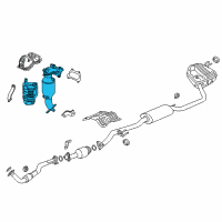 OEM 2017 Honda CR-V Converter Assy., Primary Diagram - 18180-5PH-A00