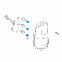 OEM 1994 Nissan Maxima Bulb-12V-27W Diagram - 26717-89950