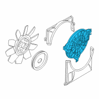 OEM 2003 Lincoln Aviator Auxiliary Fan Diagram - 3C5Z-8C607-AA