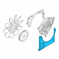 OEM Lincoln Aviator Lower Shroud Diagram - 2C5Z-8146-AB