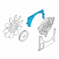 OEM Lincoln Aviator Upper Shroud Diagram - 2C5Z-8146-AC