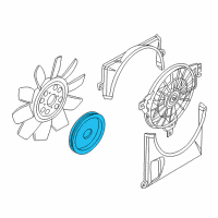 OEM Ford Explorer Fan Clutch Diagram - AU2Z-8A616-F