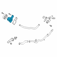 OEM Hyundai Elantra Coupe Pump Assembly-Coolant Diagram - 25100-2E005