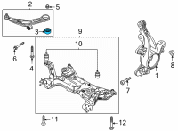 OEM Ford Bronco Sport BUSHING - SHOULDERED Diagram - LX6Z-3069-A