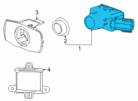 OEM Toyota Mirai Park Sensor Diagram - 89341-K0070-C0