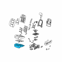 OEM 2020 Cadillac Escalade Seat Cushion Pad Diagram - 23291841