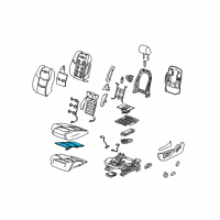 OEM Chevrolet Seat Cushion Heater Diagram - 23250263