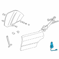 OEM 1995 Acura Integra Motor Assembly R Wind Diagram - 72715-SL4-315