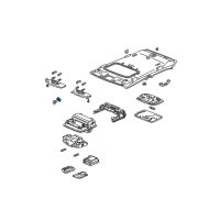 OEM Honda Holder, Sunvisor *NH220L* (CLEAR GRAY) Diagram - 88217-SDB-A01ZA